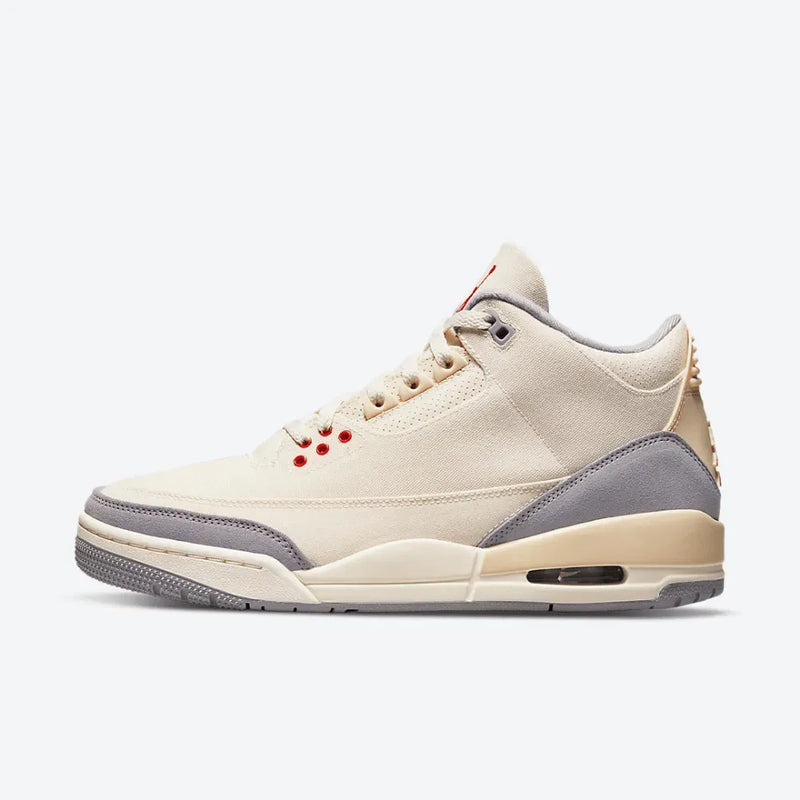 Air Jordan 3 Retro Muslin - Primeira Divisão