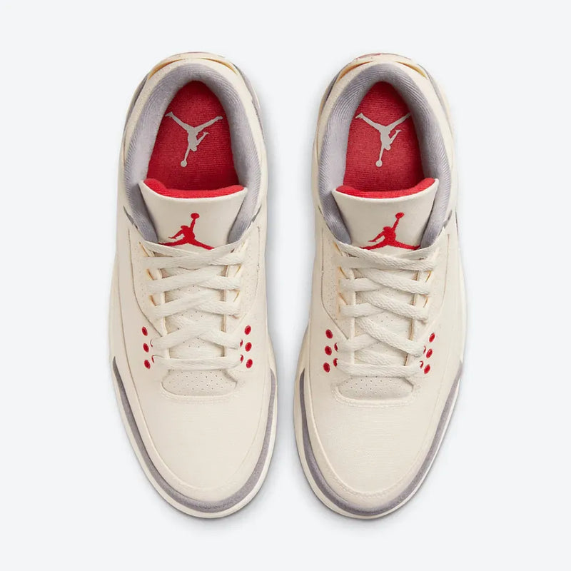 Air Jordan 3 Retro Muslin - Primeira Divisão