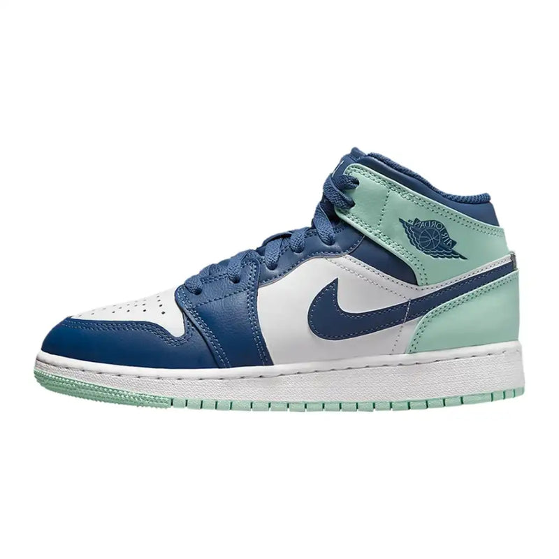 Air Jordan 1 Mid GS Blue Mint - Primeira Divisão