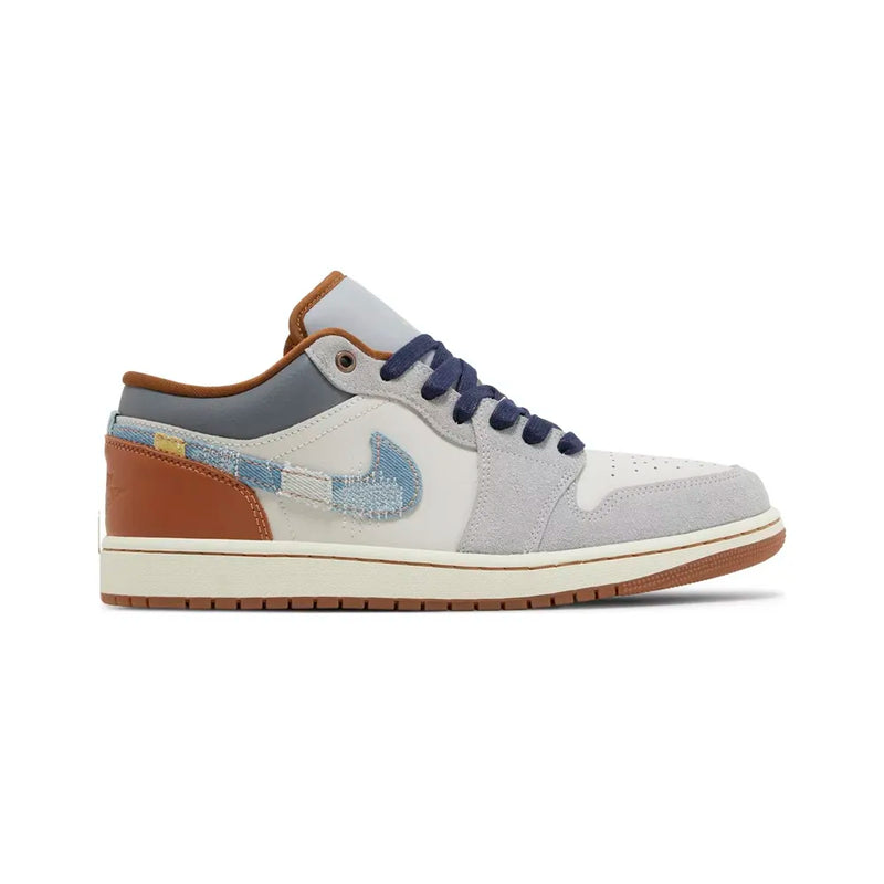 Air Jordan 1 Low SE Phantom Repaired Denim Swoosh - Primeira Divisão