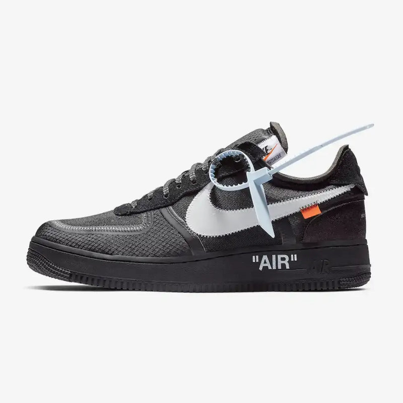 Off-White x Nike Air Force 1 Black – Primeira Divisão