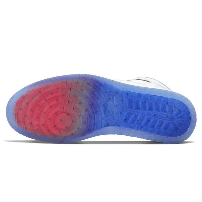 Air Jordan 1 Retro High Zoom White Racer Blue - Pirmeira Divisão