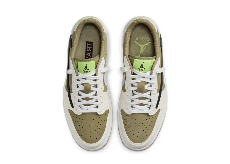 Travis Scott x Air Jordan 1 Retro Low OG Neutral Olive Green - Primeira Divisão