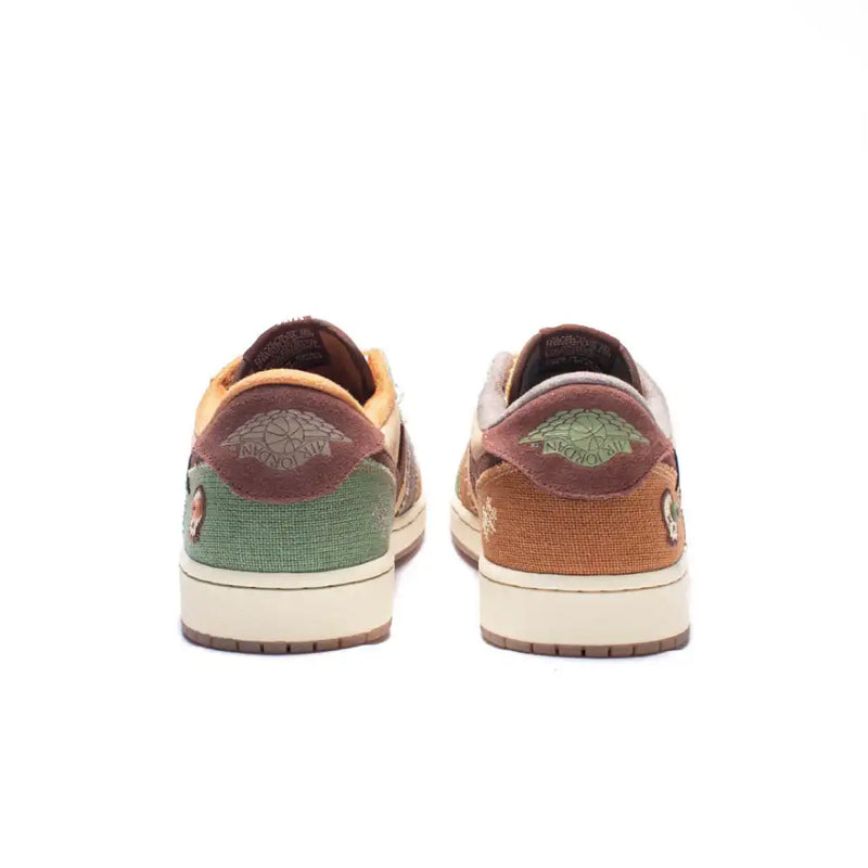 Air Jordan 1 Low Voodoo Flax and Oil Green - Primeira Divisão